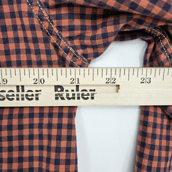 Third Army Shirt Mens Medium Western Pearl Snap Cowboy Rancher Check Long Sleeve - Picture 8 of 10